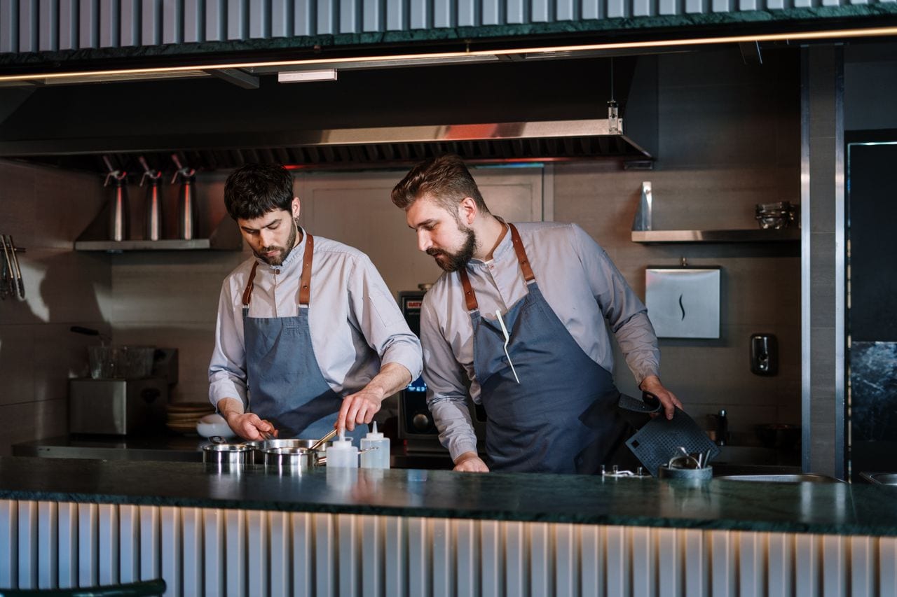 A bright commercial kitchen where food entrepreneurs prepare and produce at scale